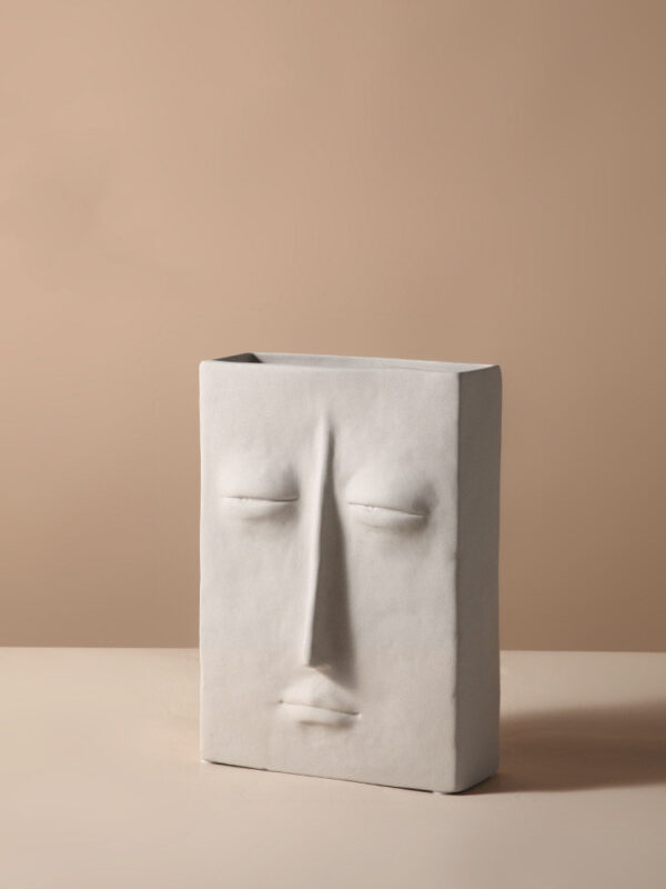 Vase scandinave visage sculpté - Enu